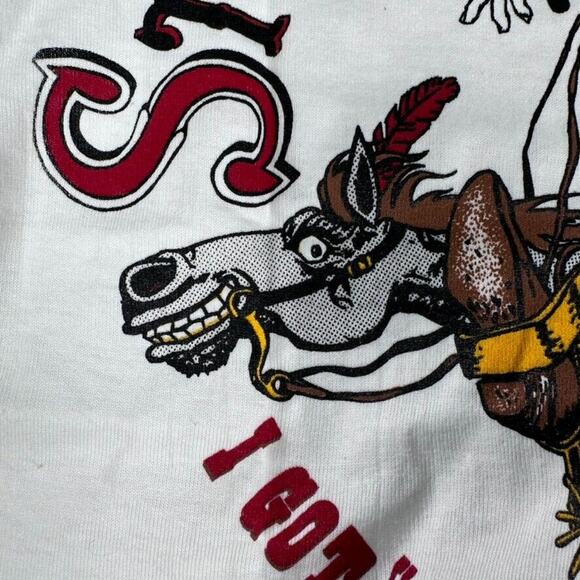 Vintage Single Stitch I Got Stoned At No Bull Country Western Bar Illinois Shirt - Picture 7 of 7